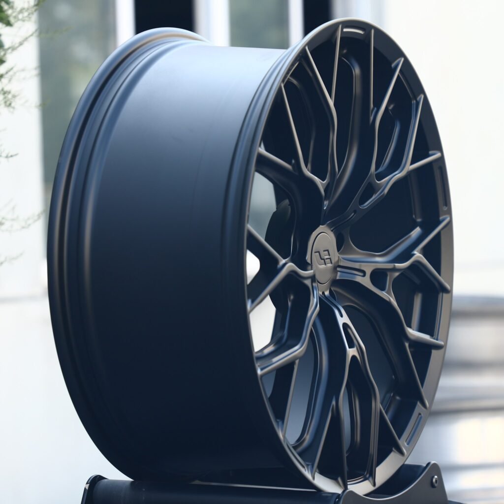 5x120 wheels – Gloss Black 10 Y-Spoke, side view