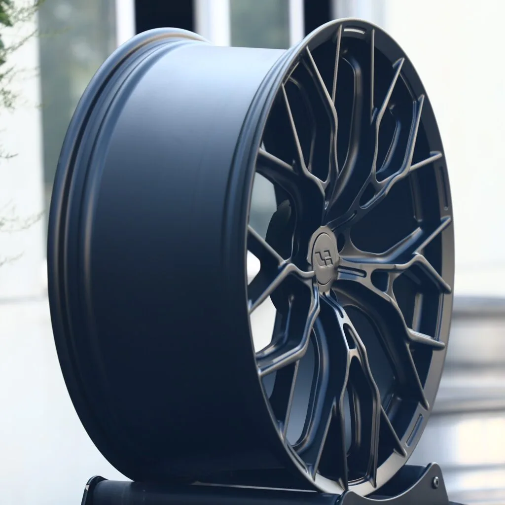 5x120 wheels – Gloss Black 10 Y-Spoke, side view