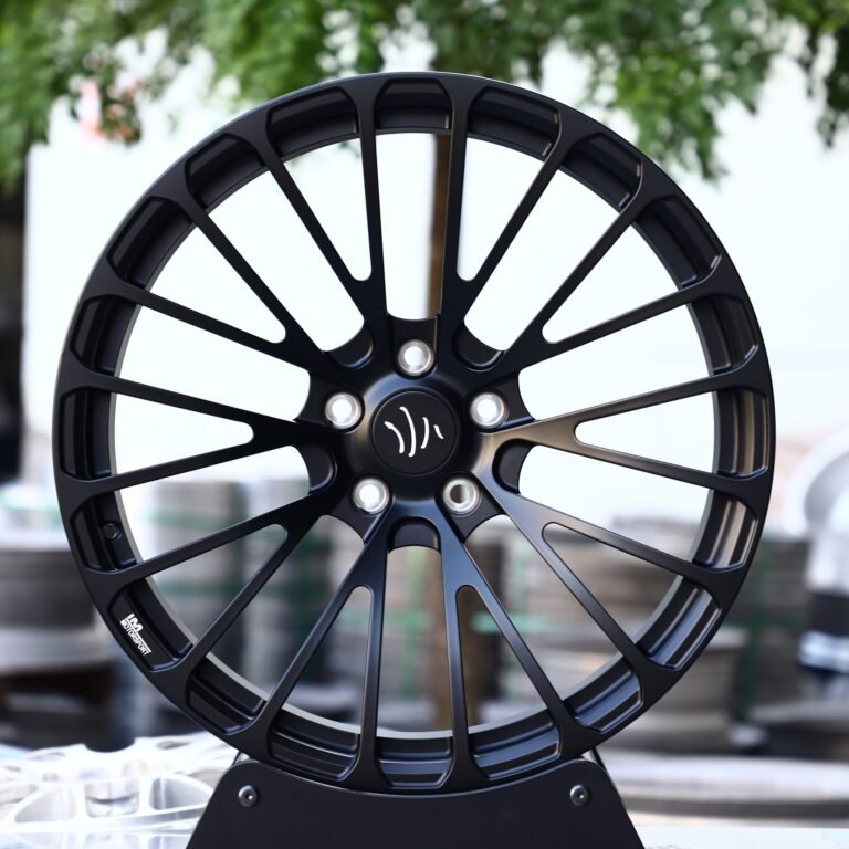 Ferrari 488 wheels – Gloss Black 10 Y-Spoke, front view