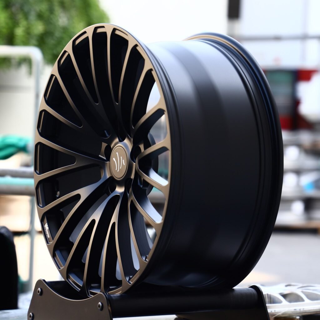 5x114.3 wheels – Gloss Black 10 Y-Spoke, side view
