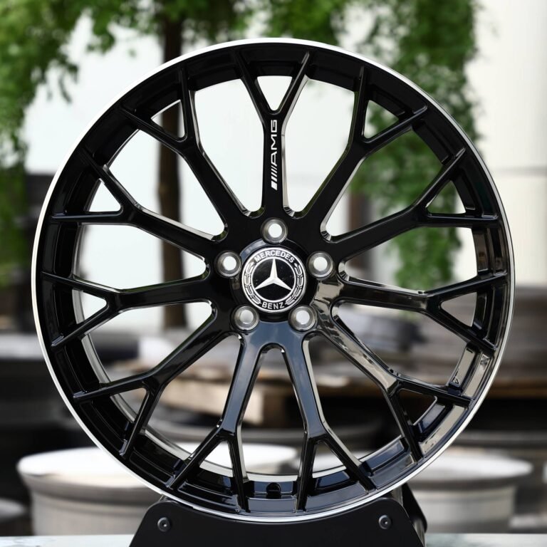 Ferrari 488 wheels – Gloss Black 11-Spoke, front view