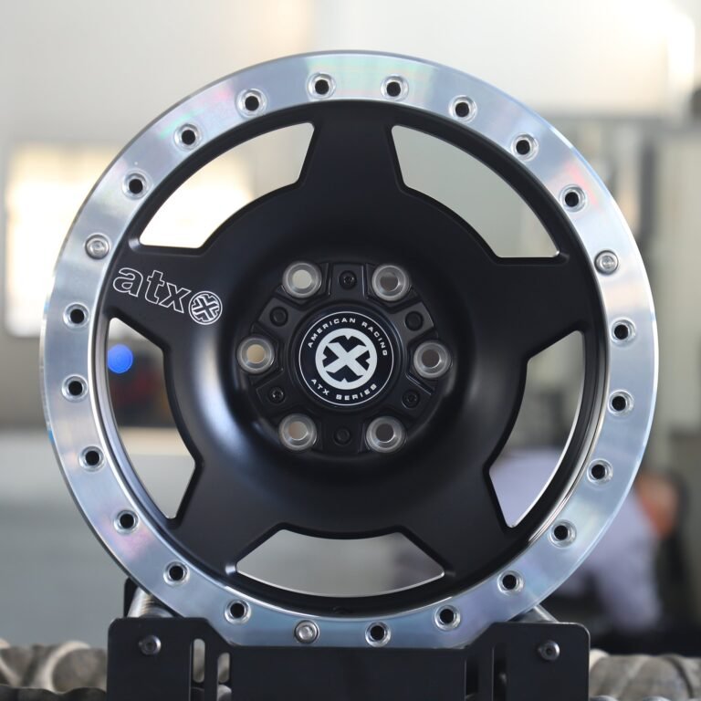 Toyota 4Runner wheels – Gloss Black 5-Spoke Full-Face, front view