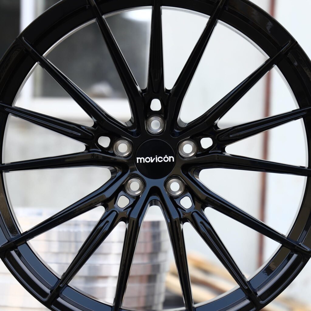 BMW M4 F82 wheels – Gloss Black 5 W-Spoke, lip and barrel detail