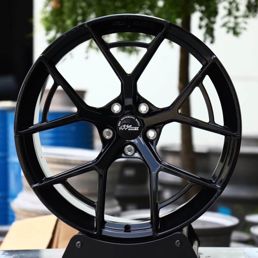 Gloss Black 5 Y-Spoke Concave Forged Wheels - Audi A6 / BMW 5 Series Fitment (5-Lug) Concave forged wheel