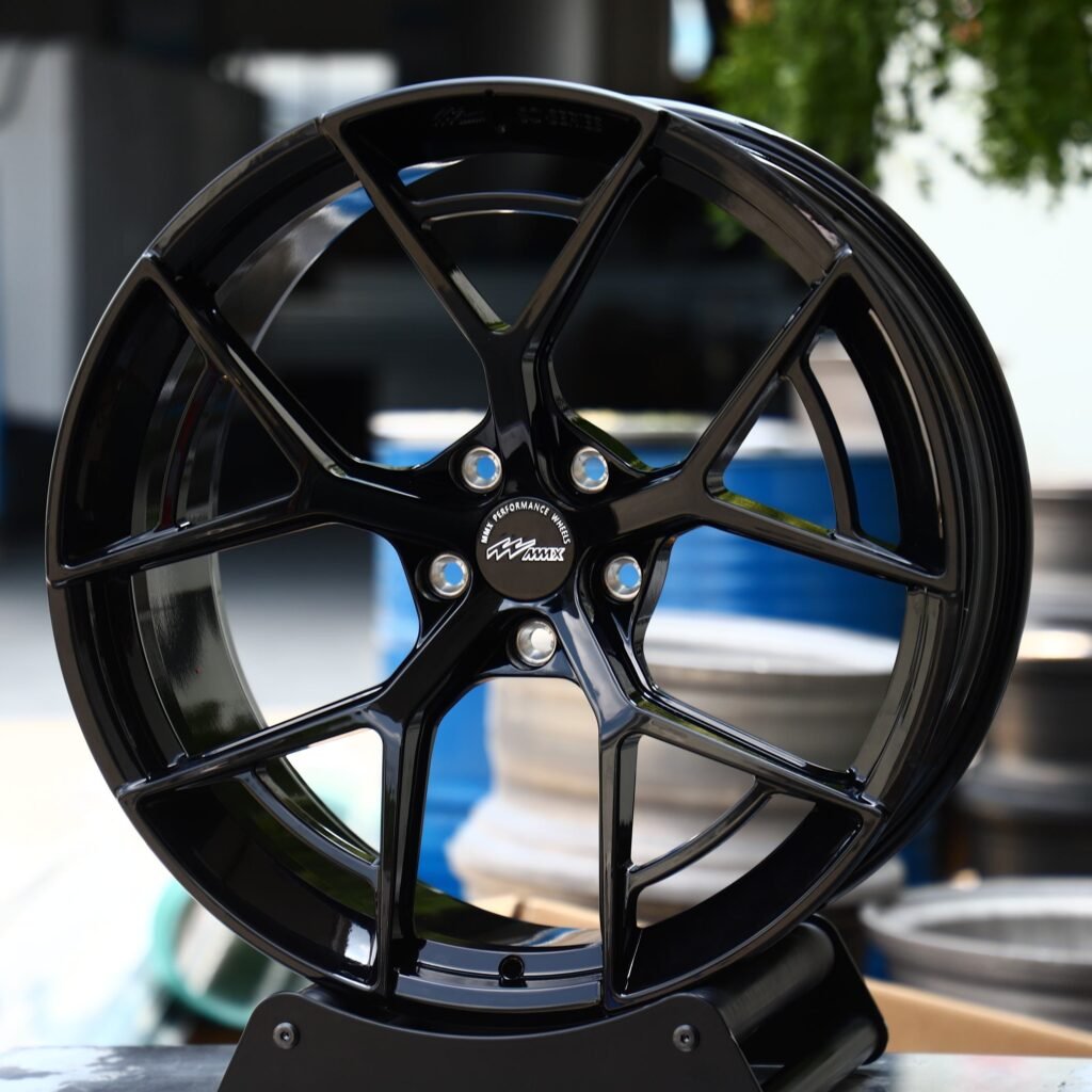 Gloss Black 5 Y-Spoke Concave Forged Wheels - Audi A6 / BMW 5 Series Fitment (5-Lug) view 2