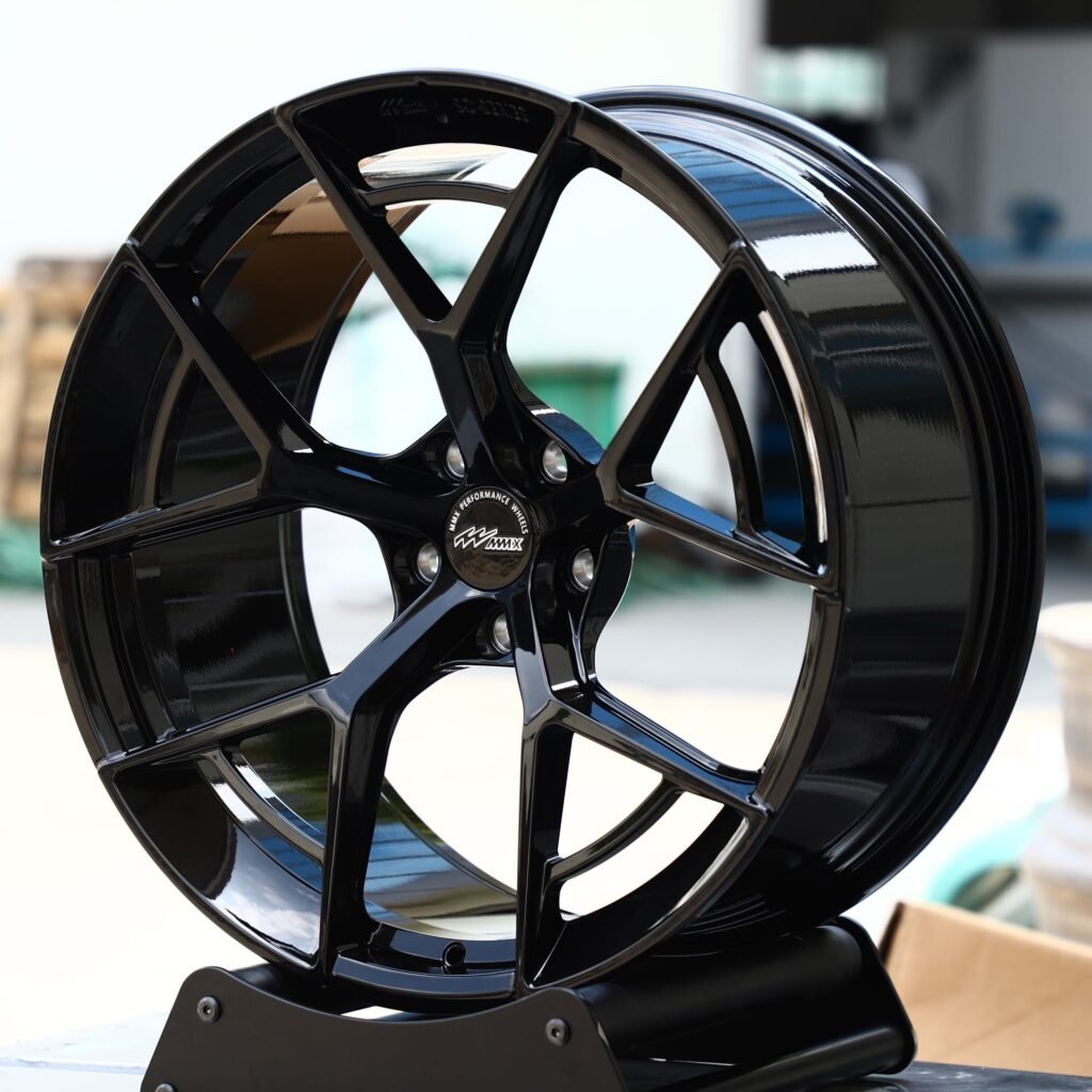 Gloss Black 5 Y-Spoke Concave Forged Wheels - Audi A6 / BMW 5 Series Fitment (5-Lug) view 3