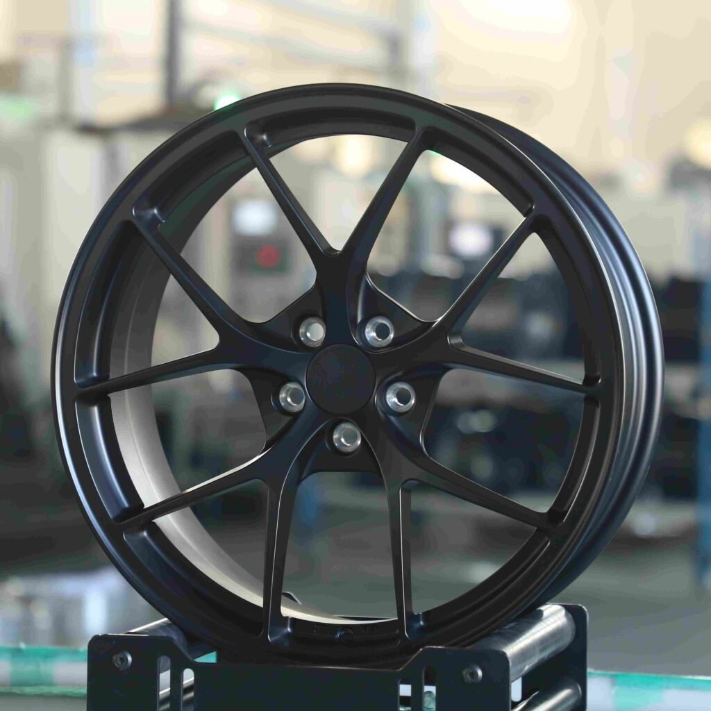 BMW 3 Series F30 wheels – Gloss Black 5 Y-Spoke, angled view