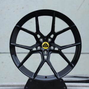 Lotus OEM-Style Gloss Black 5 Split-Spoke Forged Wheels – Lotus Eletre / Emeya Fitment (5-Lug)