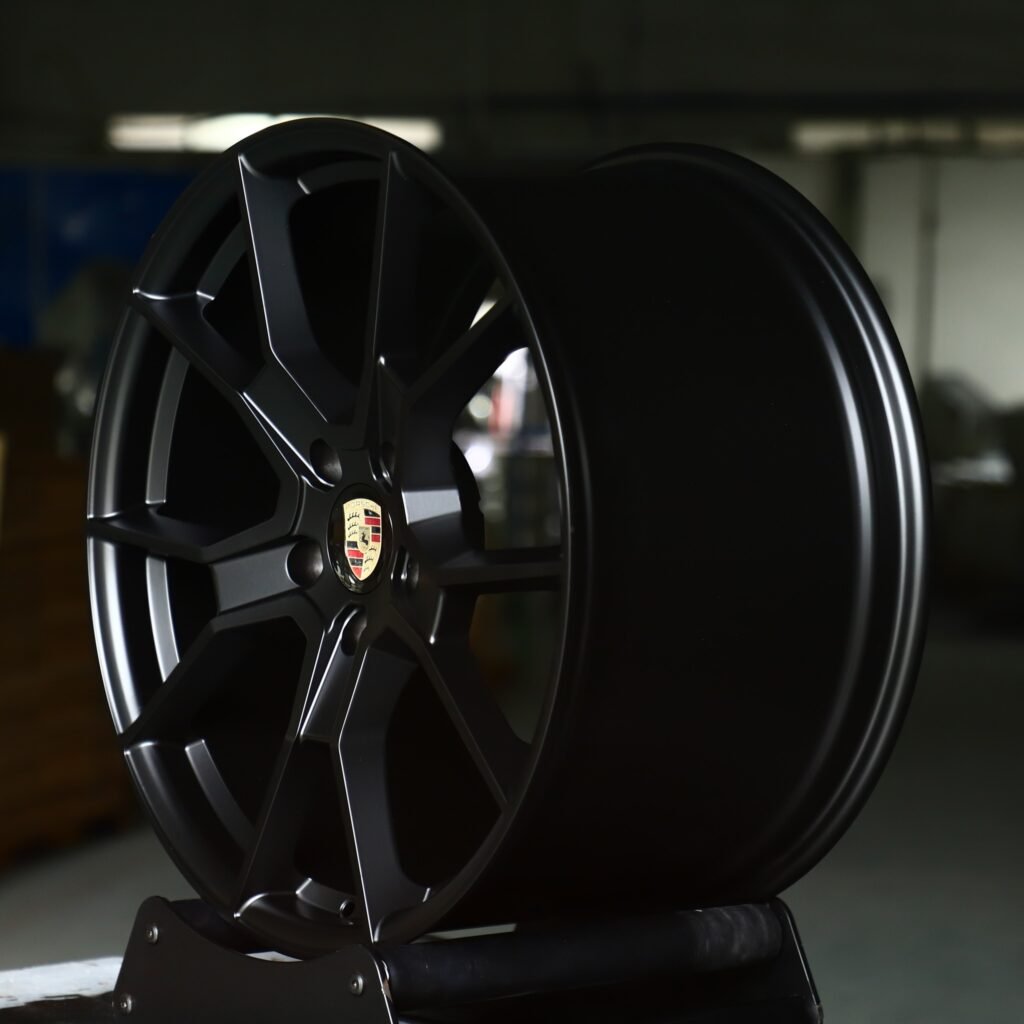 5x130 wheels – Gloss Black 5 Y-Spoke, side view