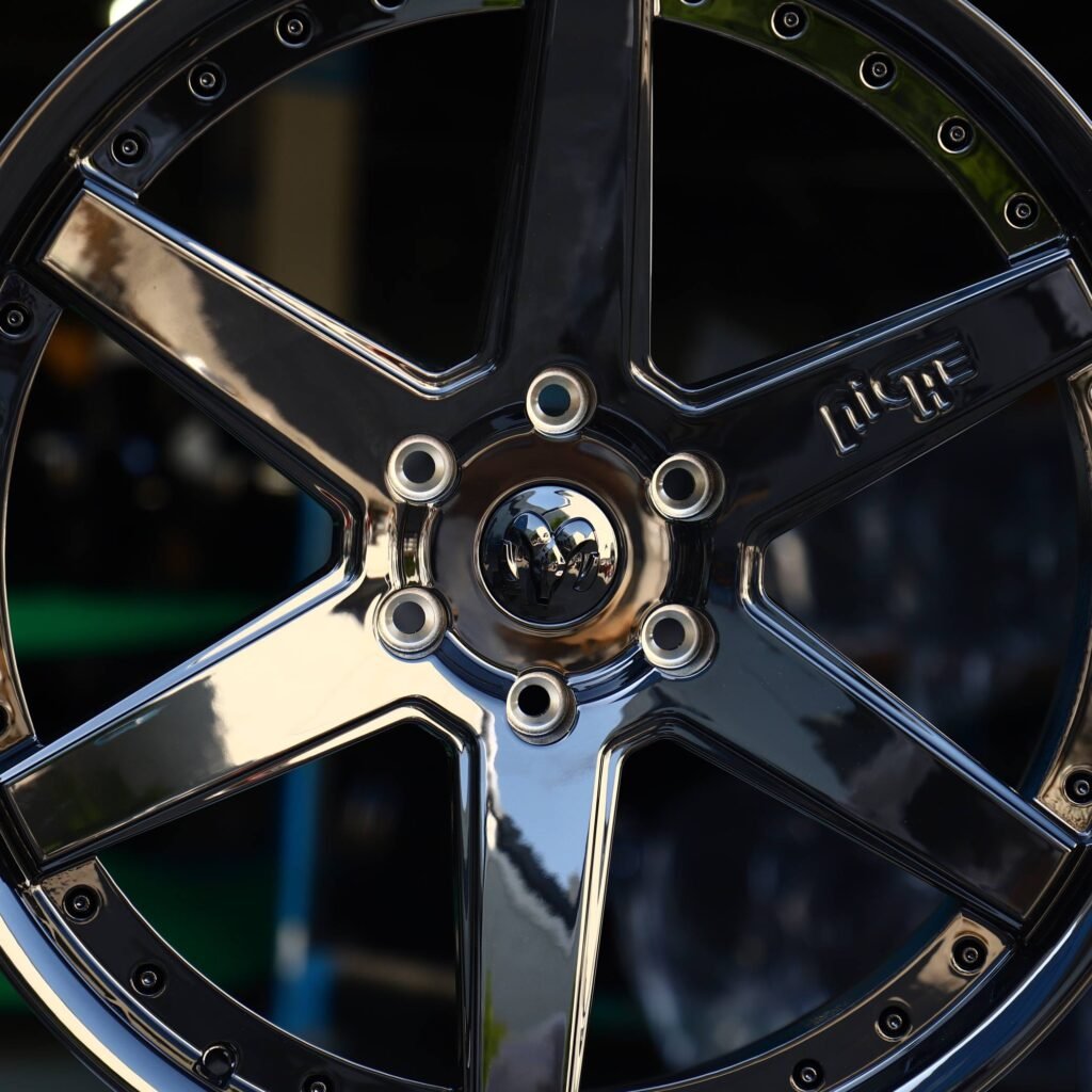 Gloss Black 6-Spoke Riveted Off-Road Forged Wheels - Toyota 4Runner / Toyota Tacoma Fitment (6-Lug) view 2