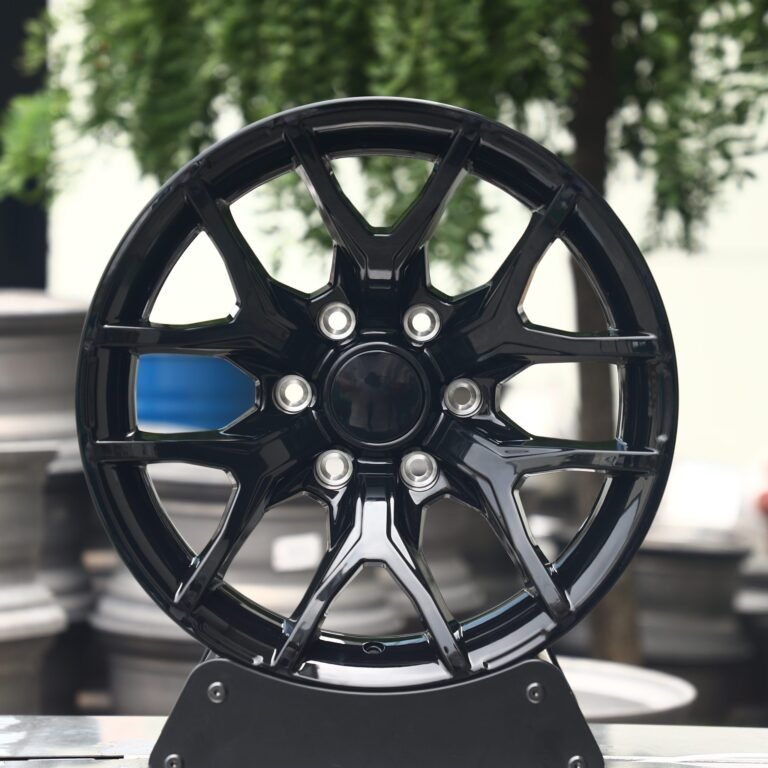 Ford F-150 wheels – Gloss Black 6 Y-Spoke, front view