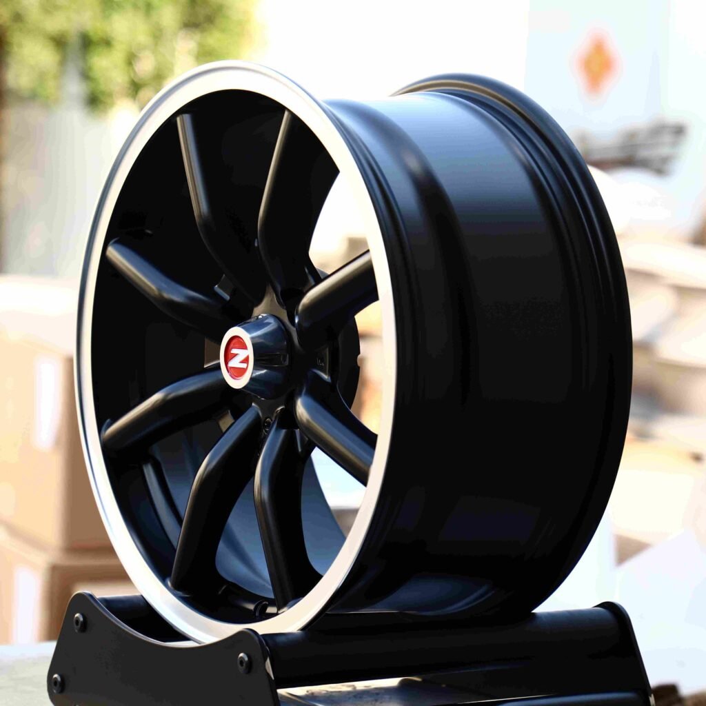 Gloss Black 8-Spoke Forged Wheels - Honda Civic / Mazda MX-5 Fitment (5-Lug) view 3