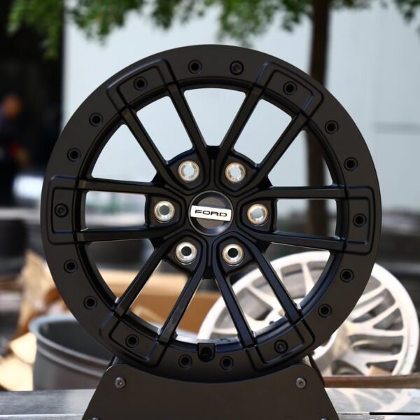 Ford F-150 wheels – Gloss Black, front view