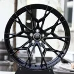 Audi OEM-Style Gloss Black Web-Mesh Forged Wheels – Audi A4 B9 / A6 C8 Fitment (5-Lug)