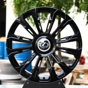 Lexus IS / LS Forged Wheels – Black / Machined