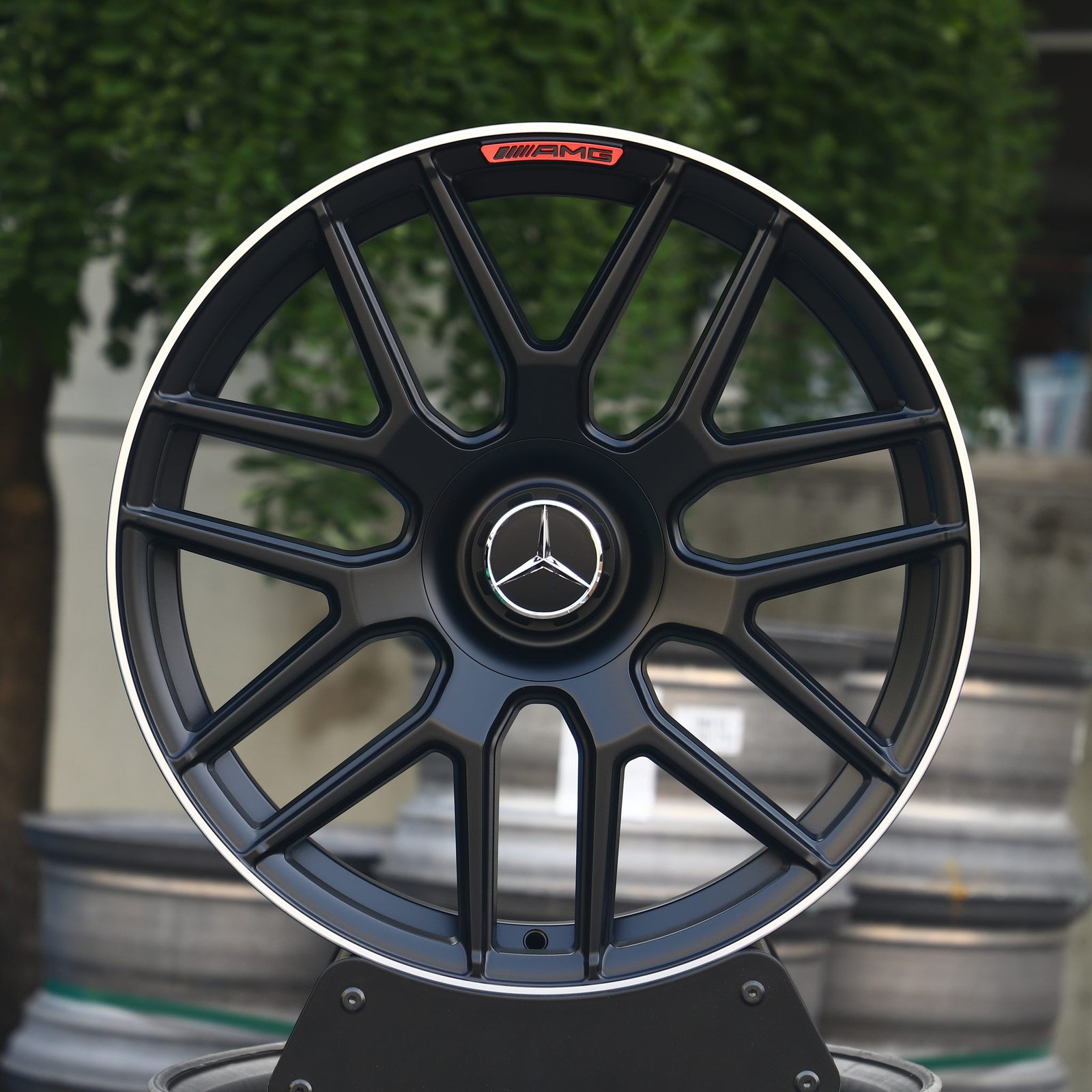 Mercedes-Benz E-Class W213 wheels – Gloss Black Custom (Mercedes-Benz OEM-Style), front view