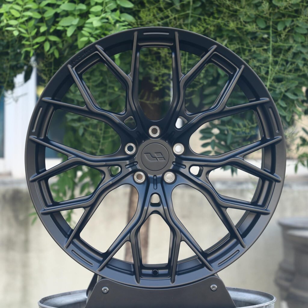 Vossen HF-2-Style Gloss Black Custom Forged Wheels - Tesla Model 3 / Audi A5 Fitment (5-Lug) – Design 2