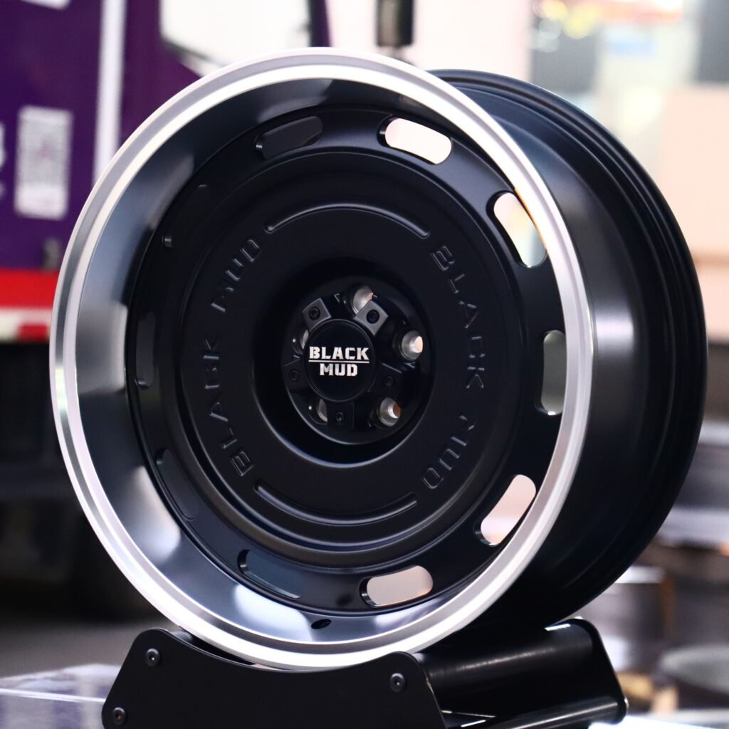 Toyota Tacoma wheels – Gloss Black Deep Lip Full-Face, angled view