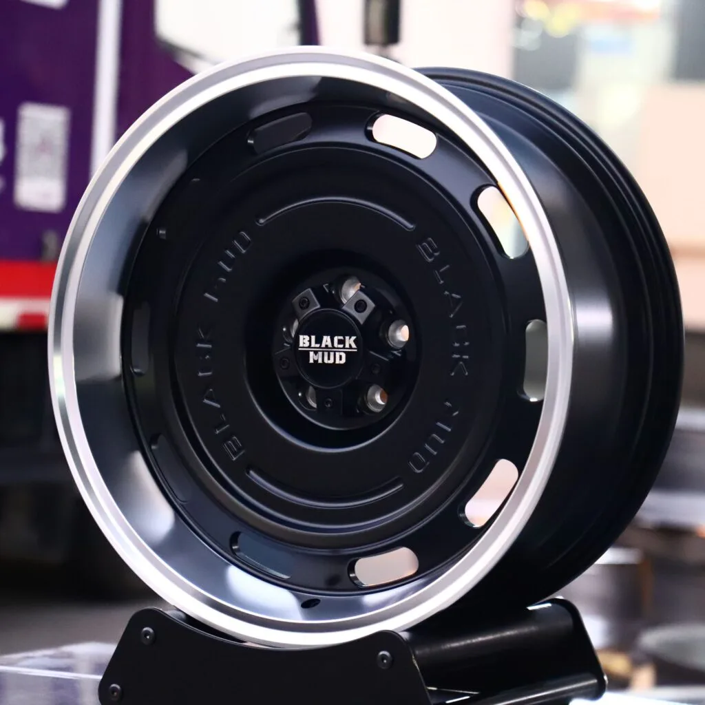 Toyota Tacoma wheels – Gloss Black Deep Lip Full-Face, angled view