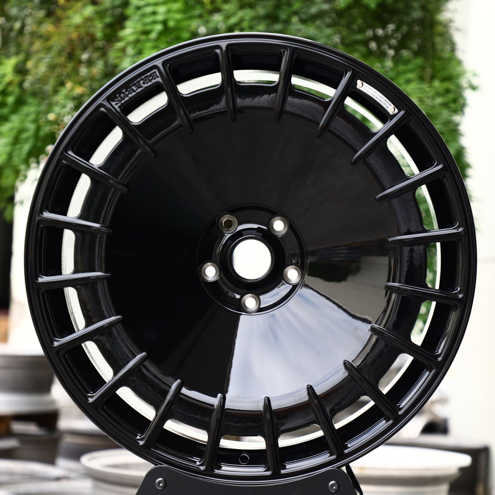 Porsche 911 wheels – Gloss Black Full-Face Concave, front view