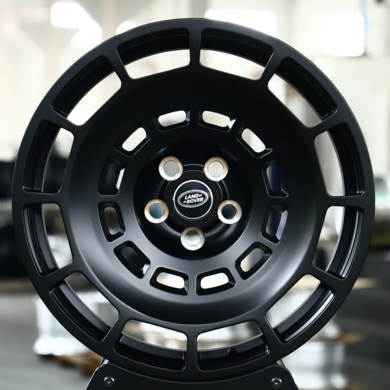 Кованые диски на Range Rover — Кованый диск — с двойным кольцом, глянцевый чёрный