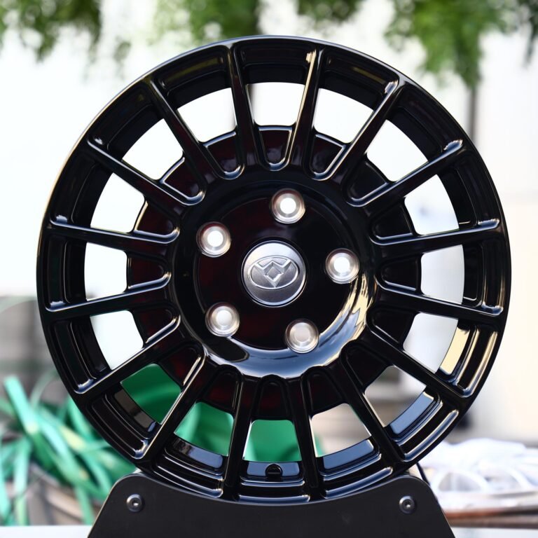 Ford F-150 wheels – Gloss Black Full-Face, front view