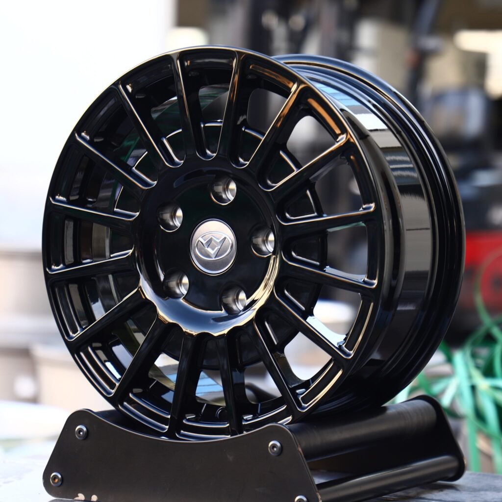 Chevrolet Silverado wheels – Gloss Black Full-Face, angled view
