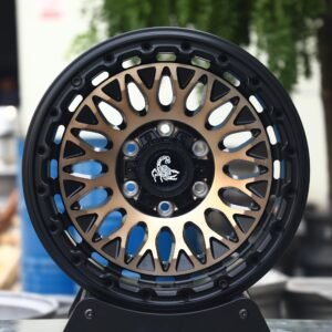 Gloss Black / Gold Custom Forged Wheels – Audi A6 / BMW 5 Series Fitment (5-Lug)