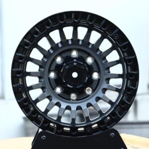 Gloss Black / Gray Custom Beadlock Forged Wheels – Ram 2500 / Chevrolet Silverado 2500HD Fitment (8-Lug)
