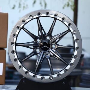 Ford Mustang / Chevrolet Camaro Drag Racing Beadlock 5-Lug Forged Wheels – Gloss Black / Gunmetal 10-Spoke