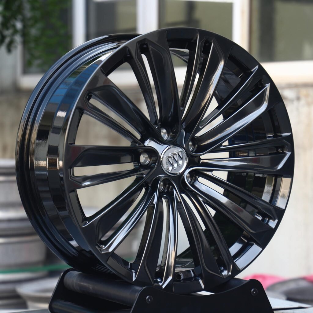Gloss Black / Gunmetal Custom Forged Wheels - Buick Regal / Buick LaCrosse Fitment (5-Lug) view 2