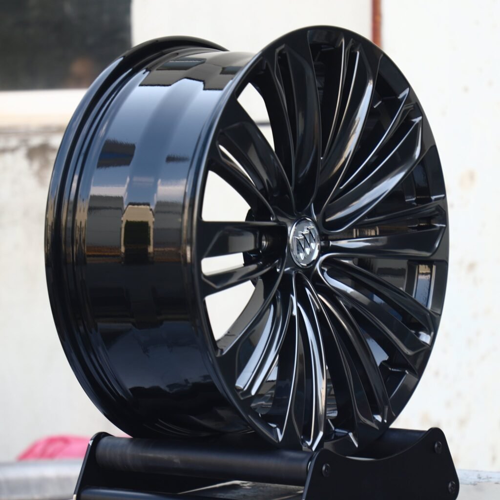 Gloss Black / Gunmetal Custom Forged Wheels - Buick Regal / Buick LaCrosse Fitment (5-Lug) view 3