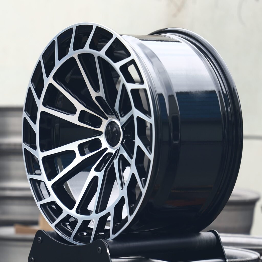 6x139.7 wheels – Gloss Black Machined Face Directional, side view
