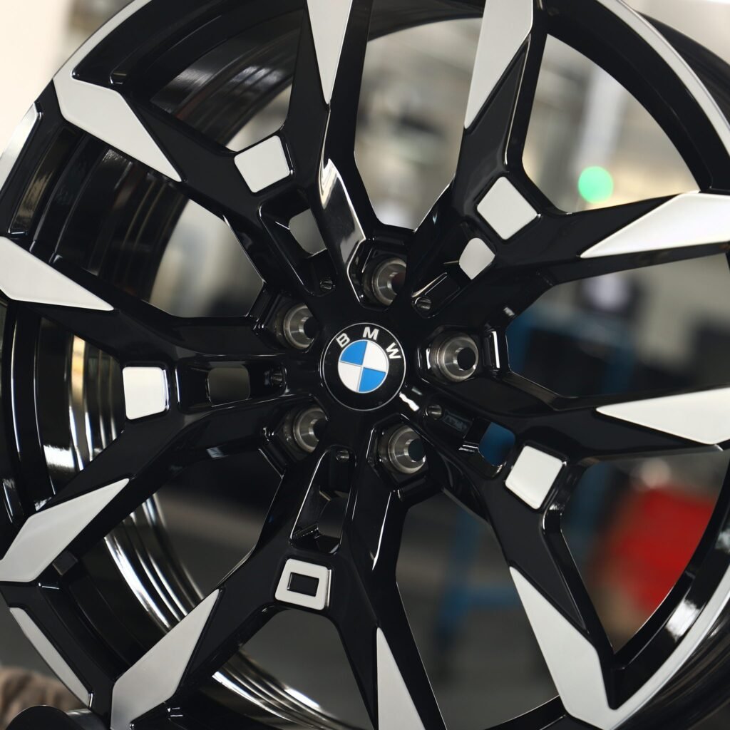 BMW M4 F82 wheels – Gloss Black Machined Face, lip and barrel detail
