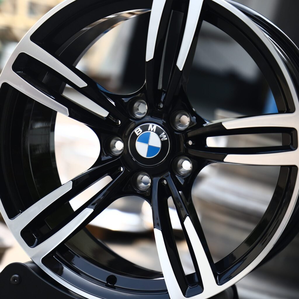 BMW M4 F82 wheels – Gloss Black Machined Face, lip and barrel detail