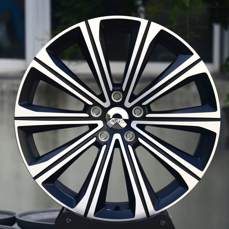 NIO ET7 wheels – Gloss Black Machined Face, front view