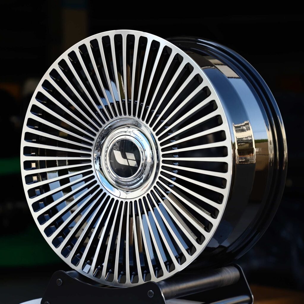 Gloss Black Multi-Spoke Forged Wheels - Audi A6 / BMW 5 Series Fitment (5-Lug) view 4