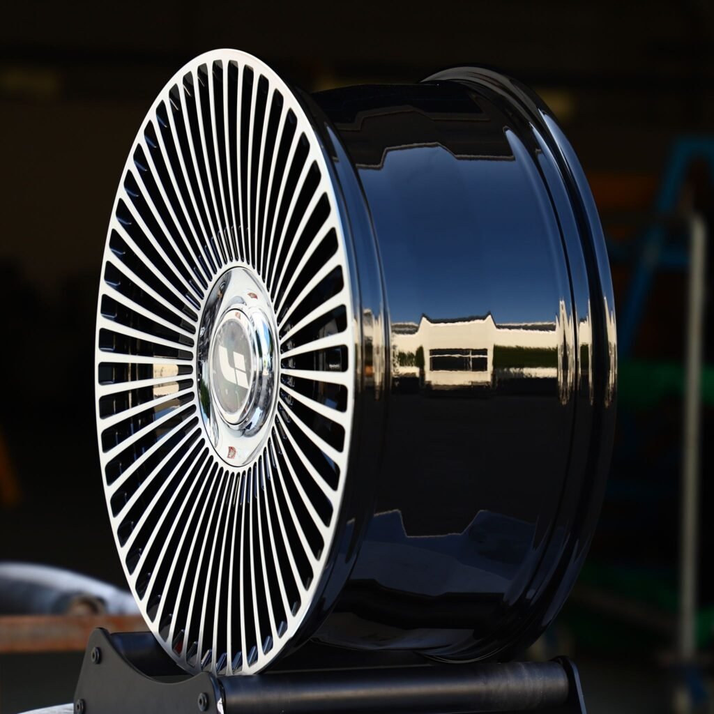 BMW M3 F80 wheels – Gloss Black Multi-Spoke, lip and barrel detail