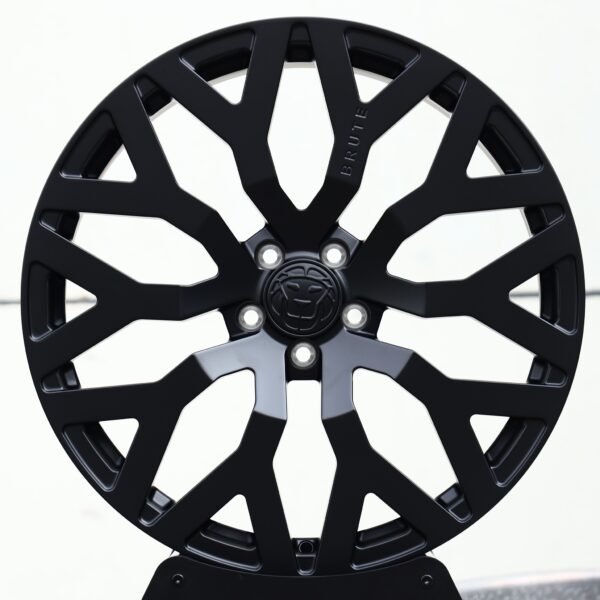 Porsche 911 wheels – Gloss Black Multi-Spoke, front view