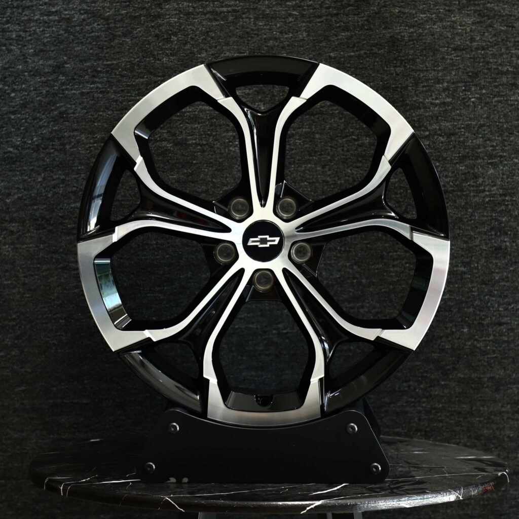 Chevrolet Camaro wheels – Gloss Black Petal, front view