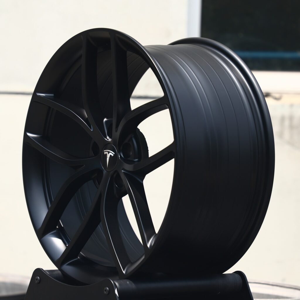 5x114.3 wheels – Gloss Black Petal, side view