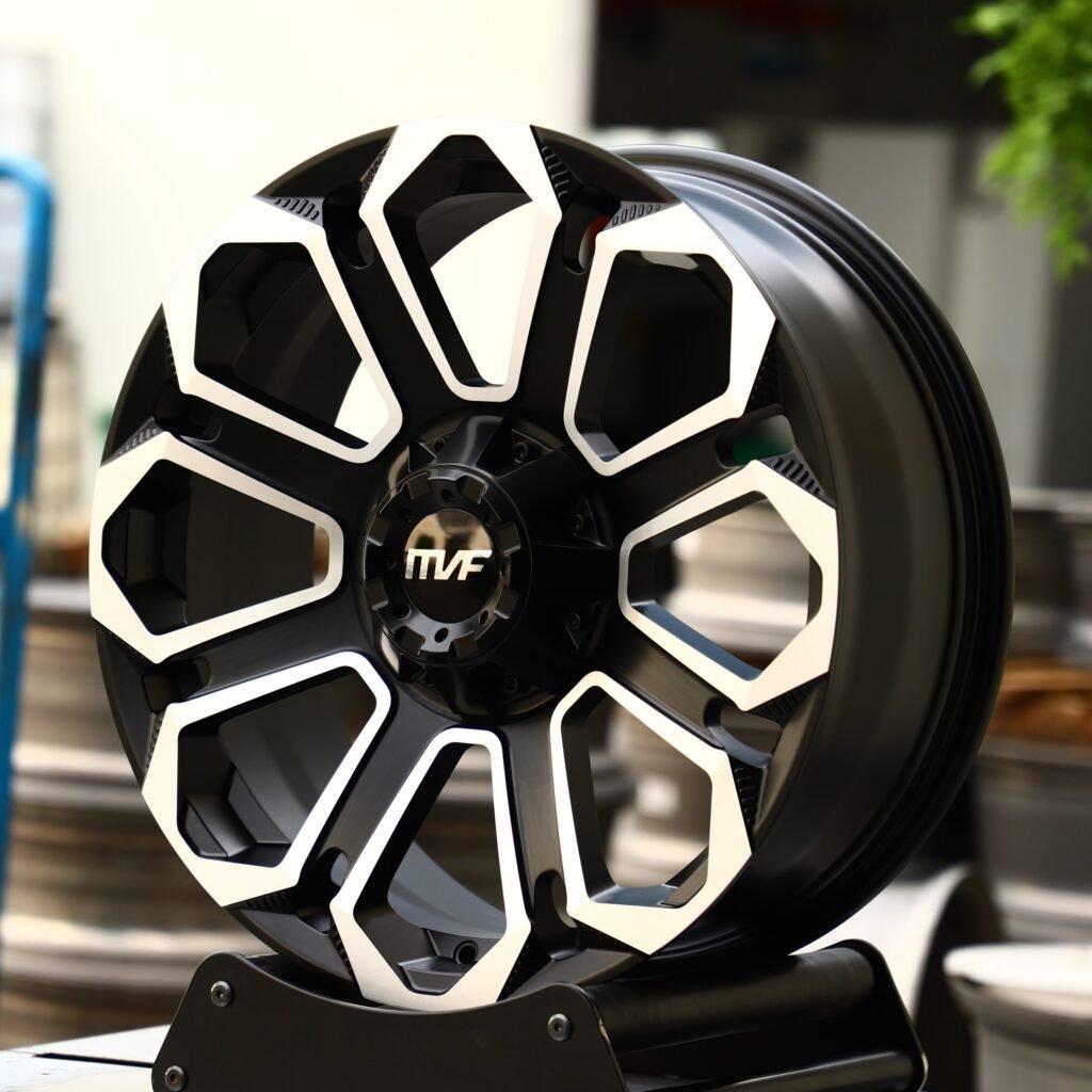 Gloss Black Petal Machined Face Off-Road Forged Wheels - Toyota 4Runner / Toyota Tacoma Fitment (6-Lug) view 2