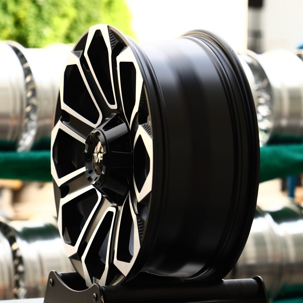 Gloss Black Petal Machined Face Off-Road Forged Wheels - Toyota 4Runner / Toyota Tacoma Fitment (6-Lug) view 3