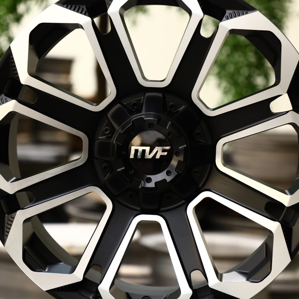 Gloss Black Petal Machined Face Off-Road Forged Wheels - Toyota 4Runner / Toyota Tacoma Fitment (6-Lug) view 4
