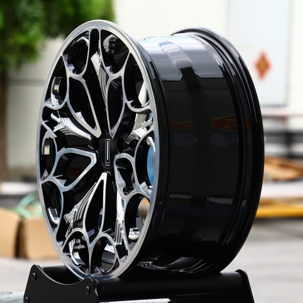 Audi A6 / BMW 5 Series Forged Wheels – Gloss Black Split Machined Face – Design 3