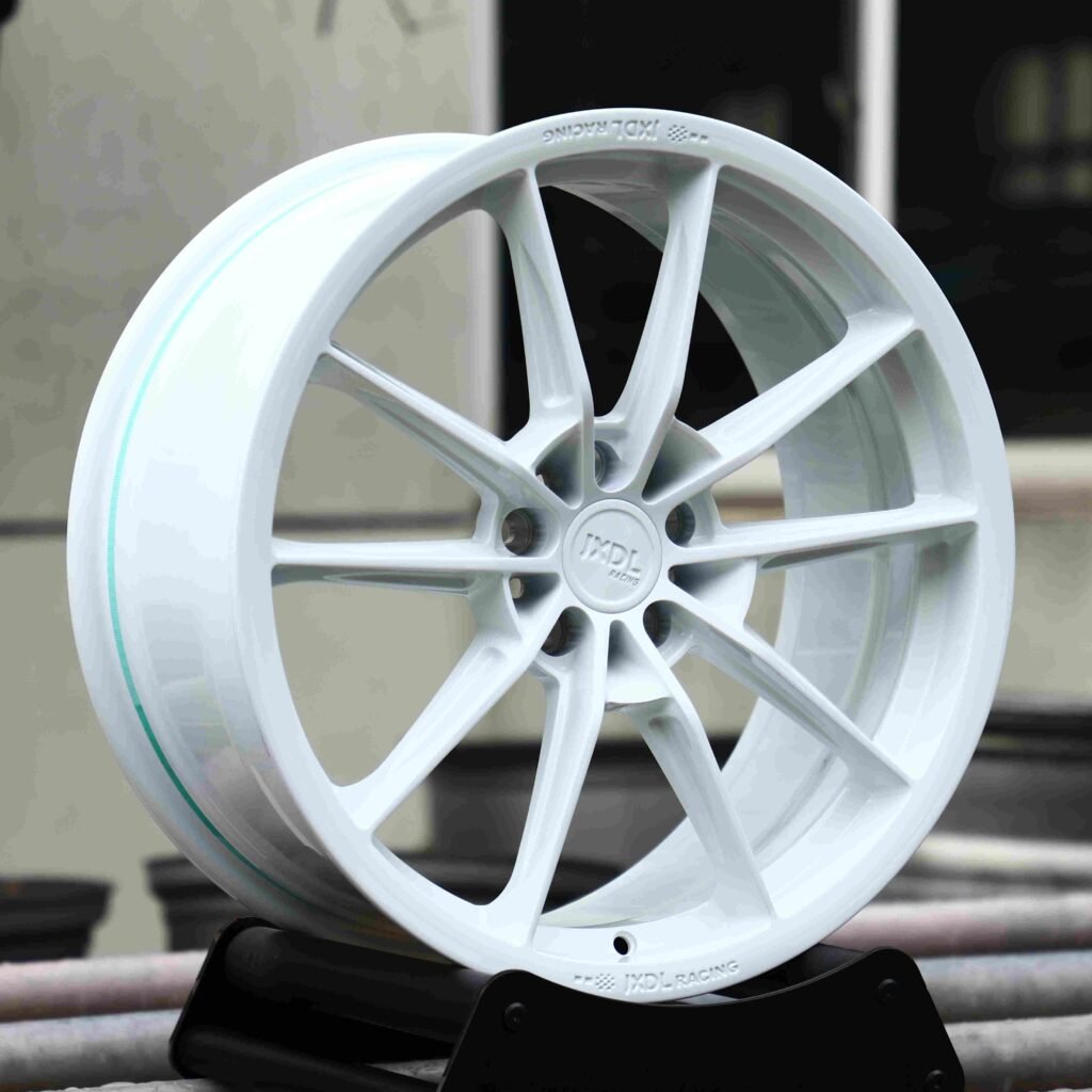 Gloss White 10-Spoke Racing Forged Wheels - BMW M3 / Audi RS5 Fitment (5-Lug) view 2