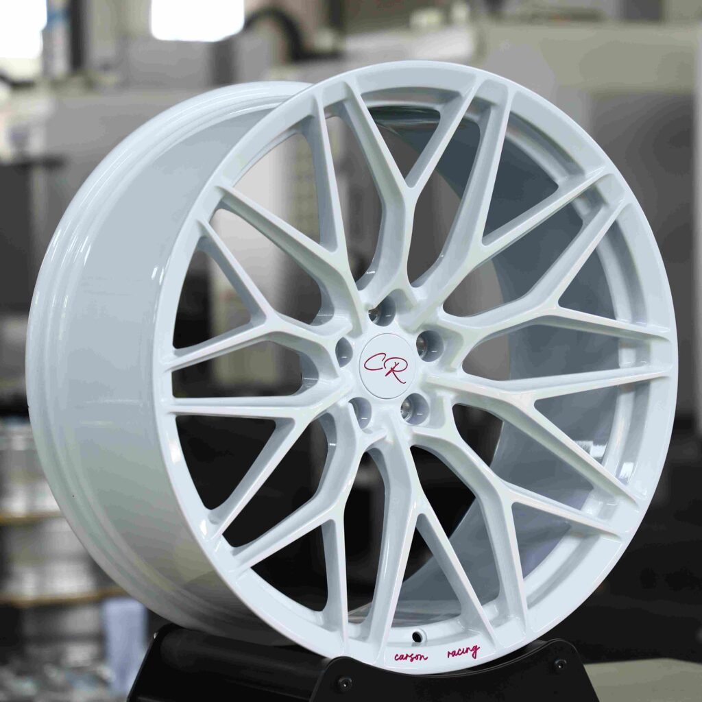 Gloss White 10 Y-Spoke Forged Wheels - Audi A6 / BMW 5 Series Fitment (5-Lug) view 3