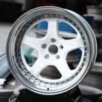 Audi A6 / BMW 5 Series Forged Wheels – Gloss White 2-Piece 5-Spoke Deep Lip