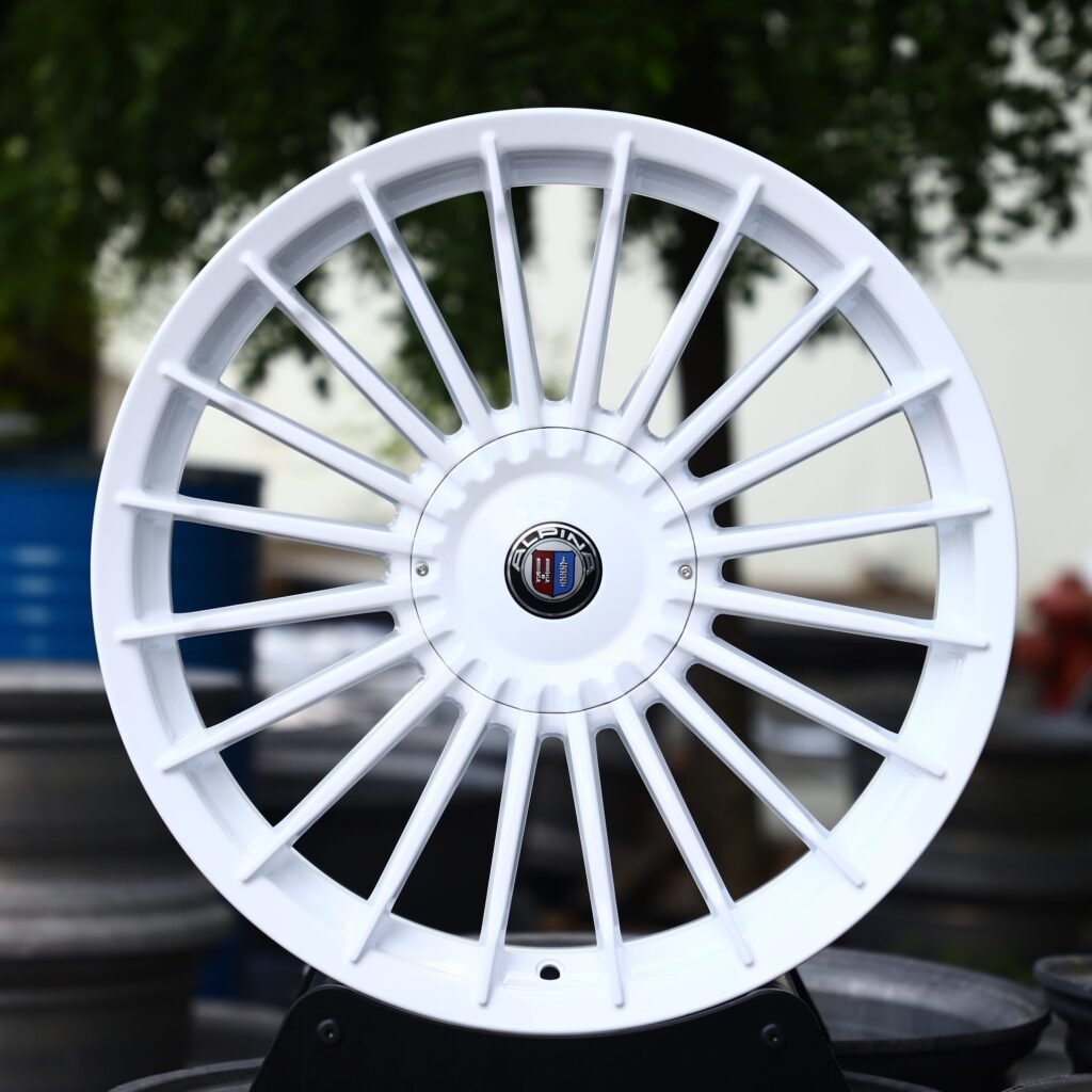 Gloss White 20-Spoke Racing Forged Wheels – BMW M3 / Audi RS5 Fitment (5-Lug)