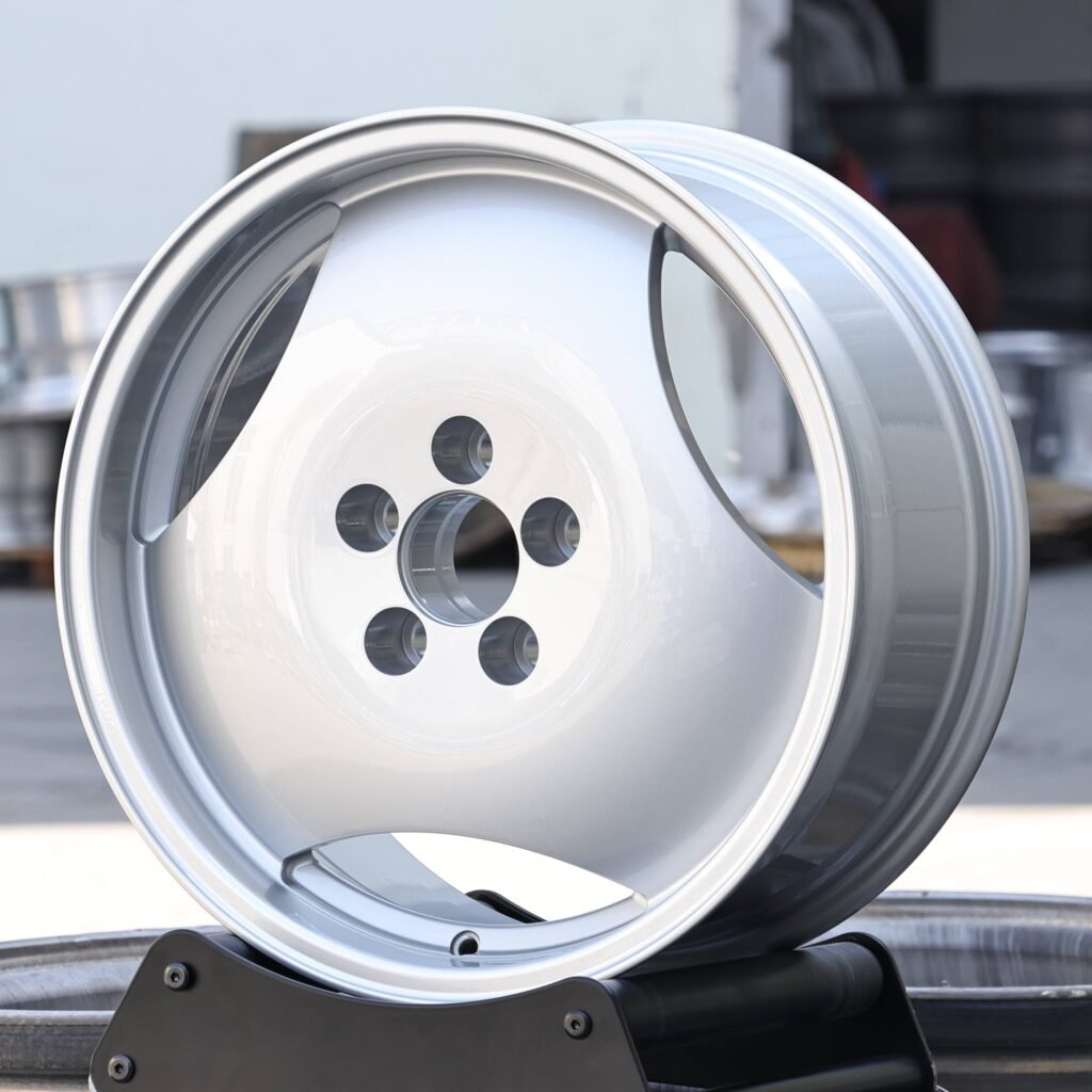 Gloss White Full-Face Forged Wheels - Audi A6 / BMW 5 Series Fitment (5-Lug) view 2